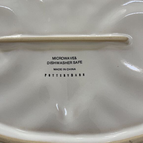 Pottery Barn Owl Shaped Plate Harvest Fall Platter Decorative Dish - Picture 3 of 7